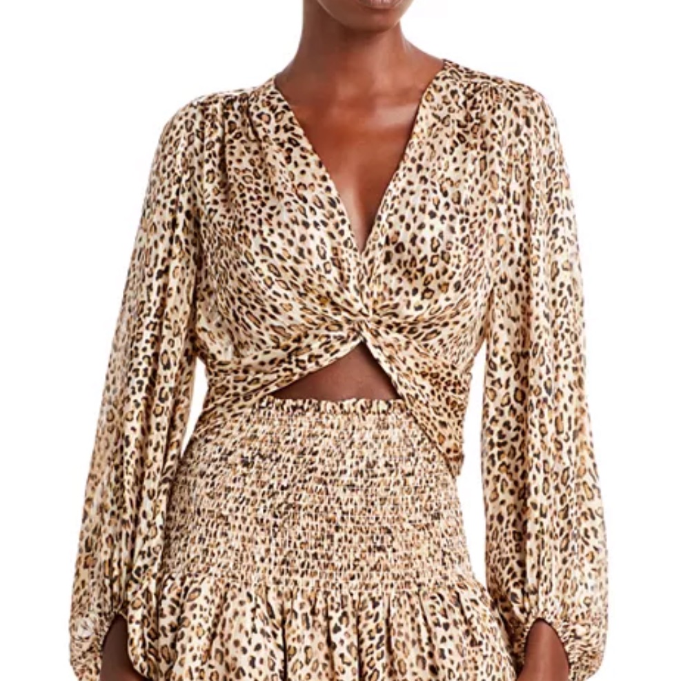 Aqua Twisted Crop Top From Bloomingdale’s